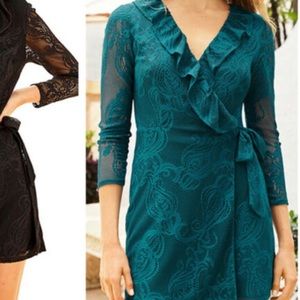 Lilly Pulitzer teal tiki wrap Ruffle romper